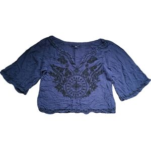 💖American Eagle Navy Blouse Size S 3/$20